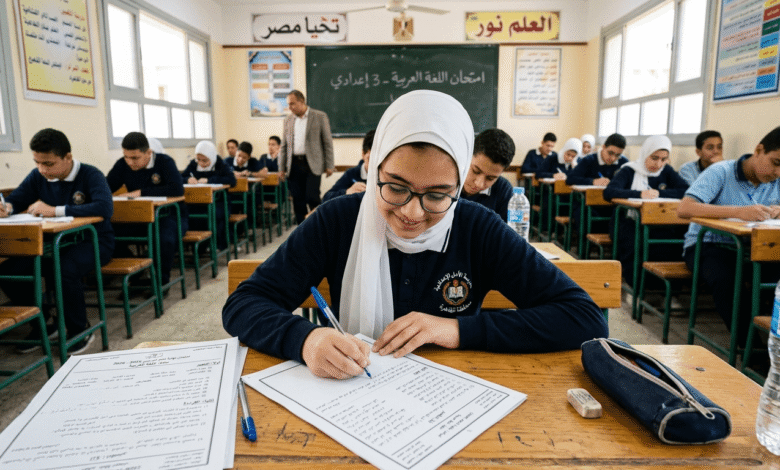 اللغة العربية للصف الثالث الإعدادي
