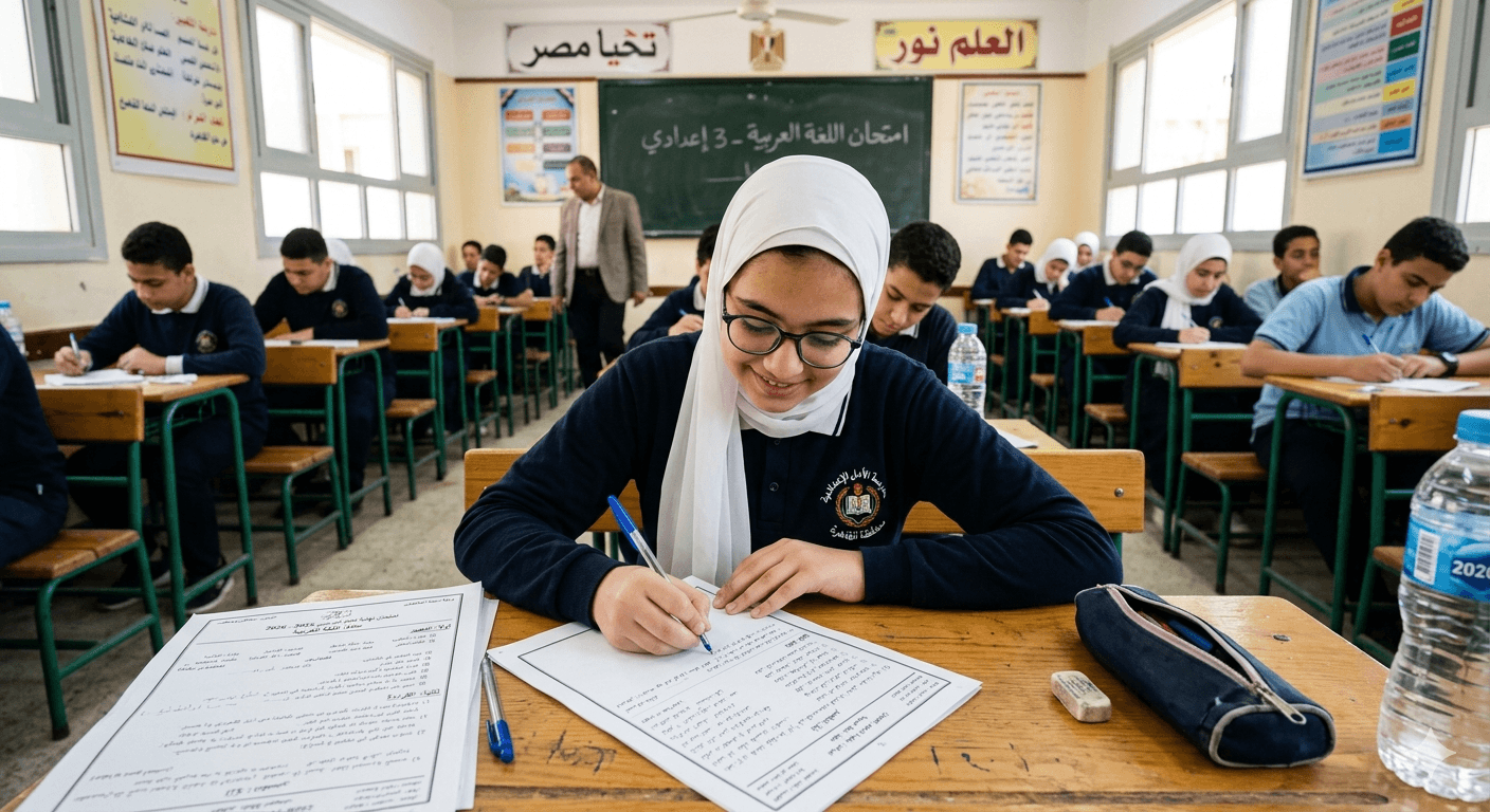اللغة العربية للصف الثالث الإعدادي
