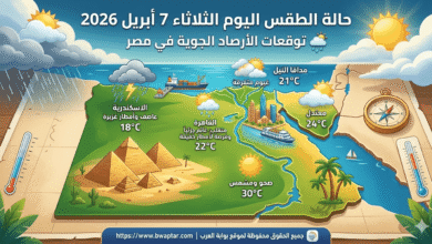 توقعات الأرصاد الجوية في مصر