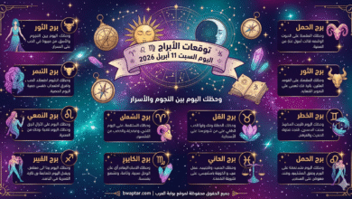 الأبراج اليوم السبت 11 أبريل 2026