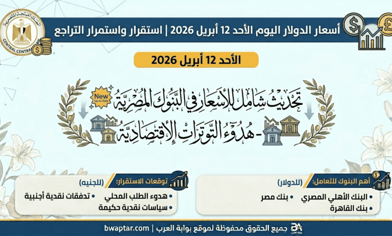 أسعار الدولار اليوم الأحد