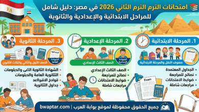 امتحانات الترم الثاني