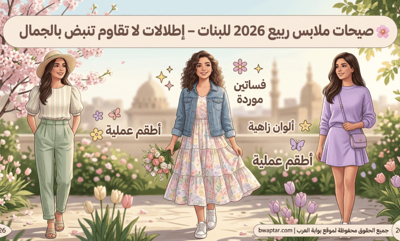 ملابس ربيع 2026 للبنات