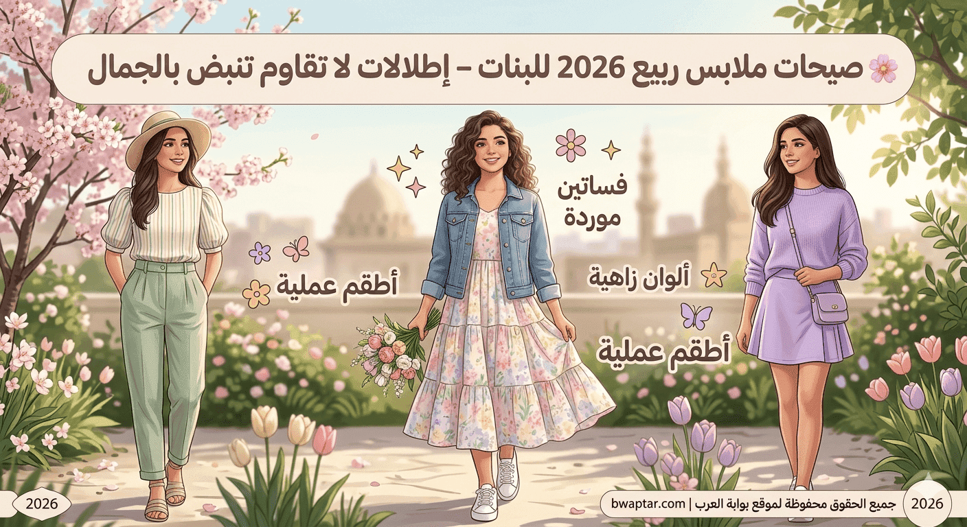 ملابس ربيع 2026 للبنات