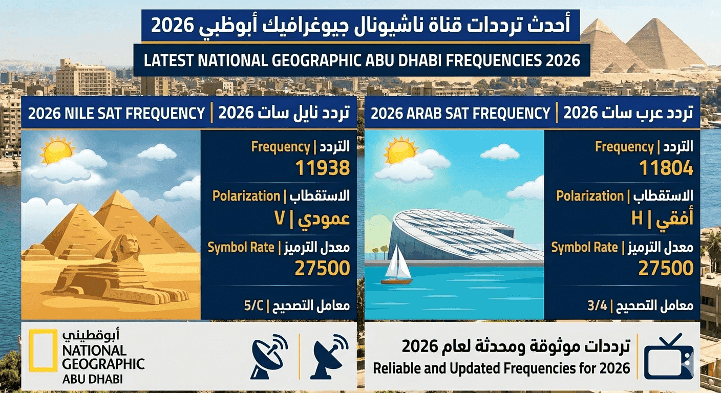 ترددات قناة ناشيونال جيوغرافيك 2026