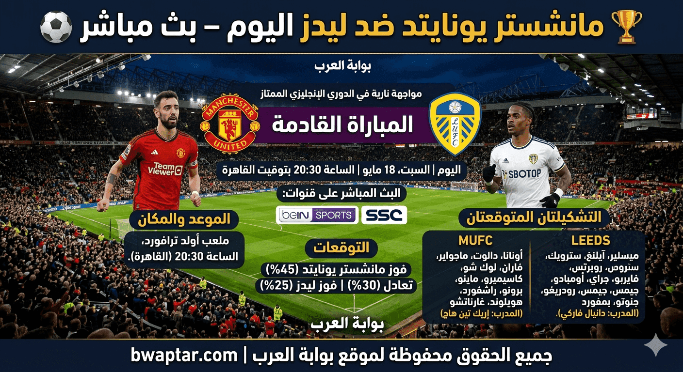 مانشستر يونايتد ضد ليدز