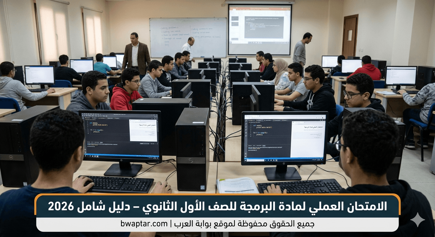 مادة البرمجة للصف الأول الثانوي