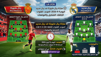 مباراة ريال مايوركا وريال مدريد