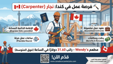 فرصة عمل في كندا نجار (Carpenter)