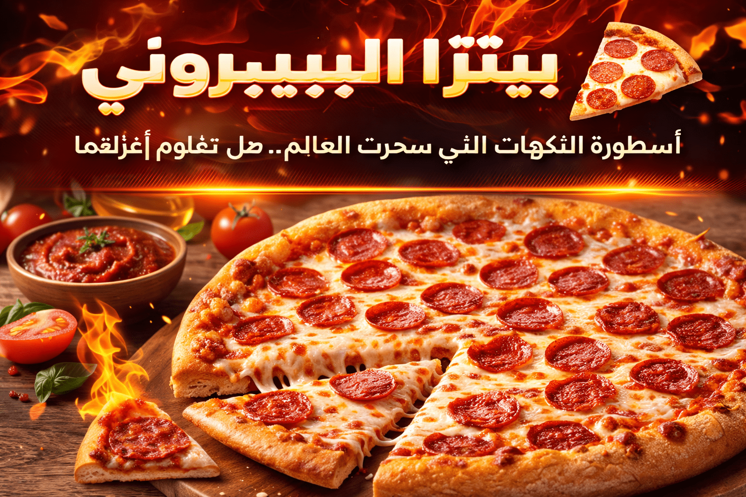 طريقة عمل بيتزا بيبروني