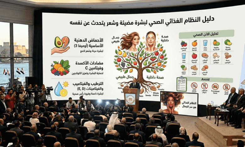 بشرة مضيئة وشعر يتحدث عن نفسه