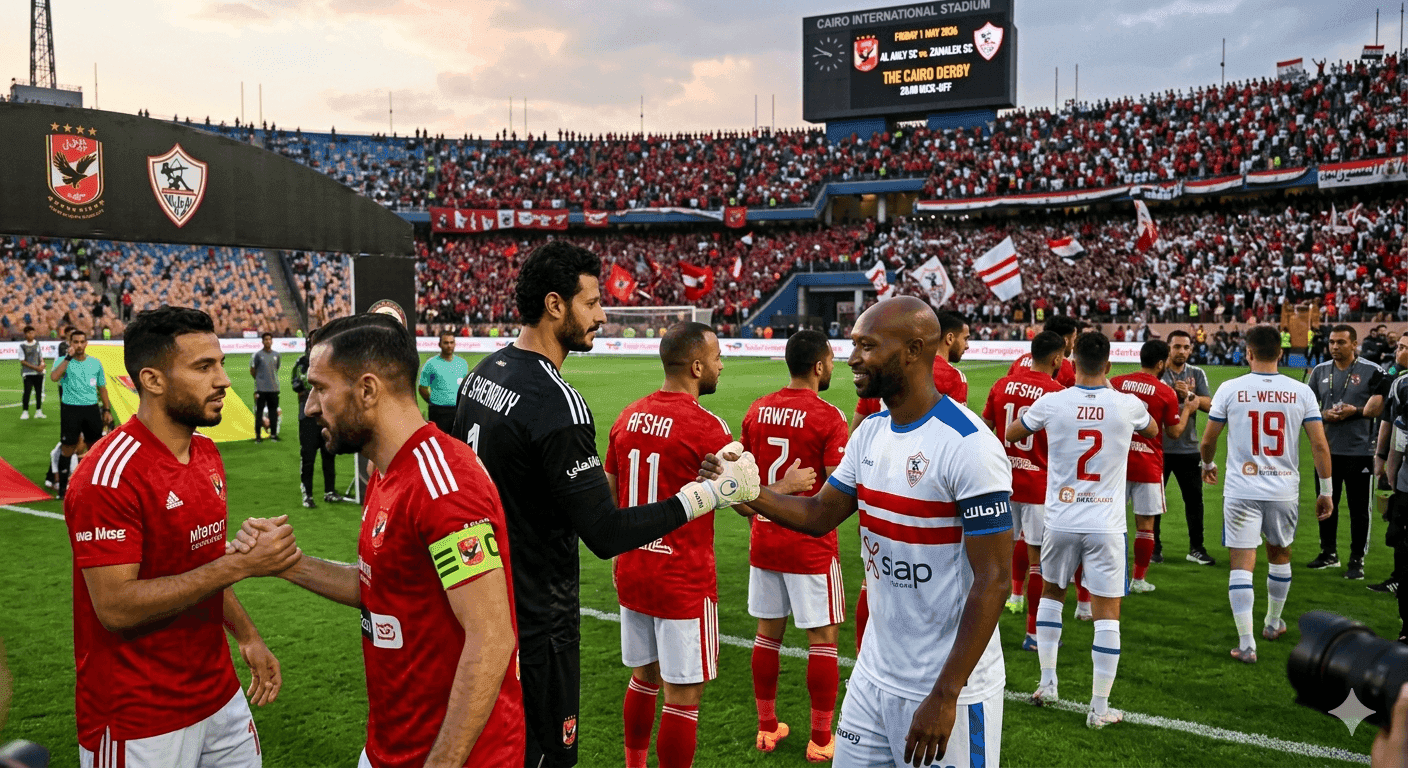 لاعبو الأهلي والزمالك قبل مباراة الجمعة 1 مايو 2026 في الدوري المصري