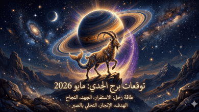 رمز برج الجدي مع طاقة كوكب زحل في توقعات مايو 2026