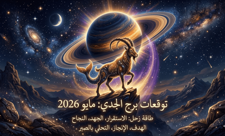رمز برج الجدي مع طاقة كوكب زحل في توقعات مايو 2026