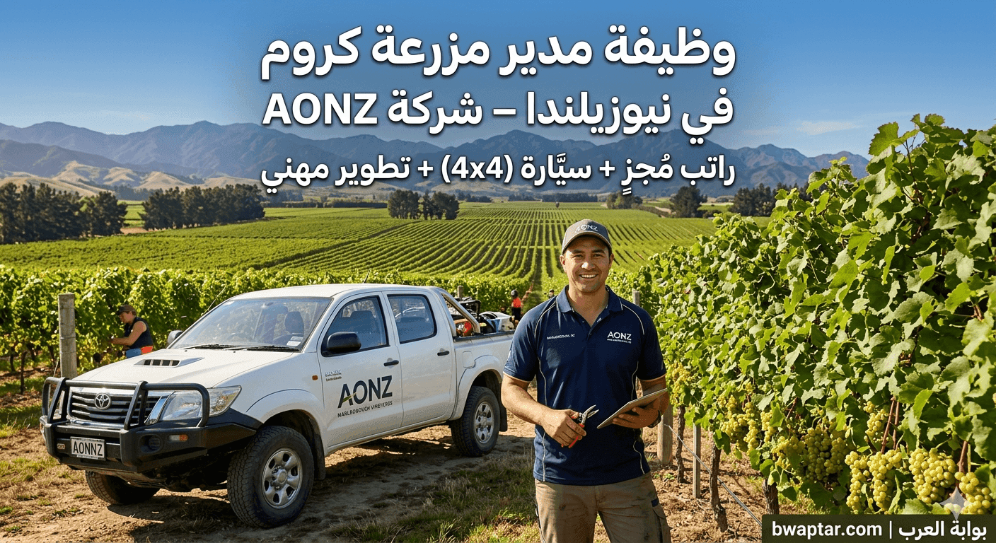 مدير مزرعة كروم في نيوزيلندا