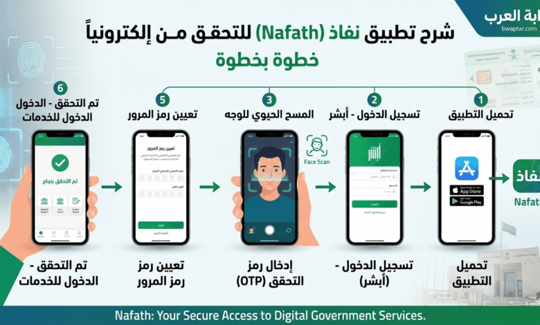 شرح تطبيق نفتح للتحقق من الهوية إلكترونياً خطوة بخطوة