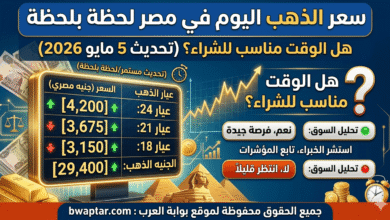 الذهب اليوم في مصر