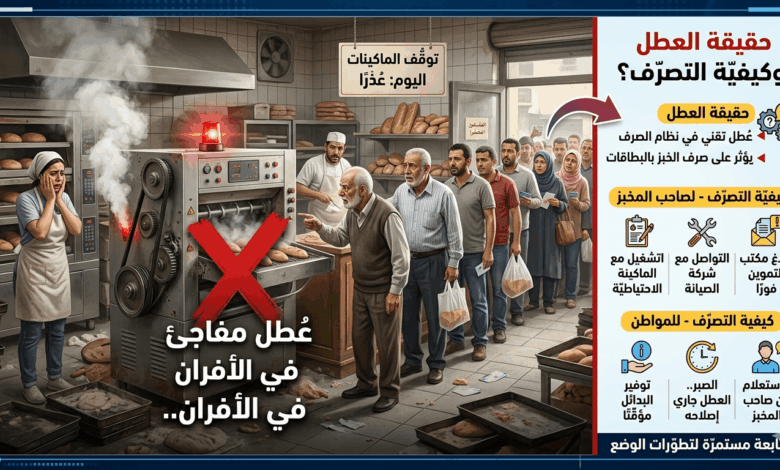حقيقة عطل ماكينات الخبز اليوم