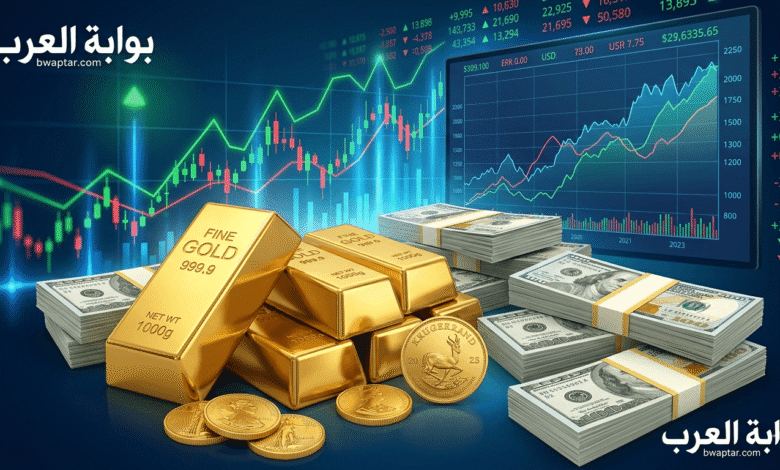 أسعار الذهب والدولار يوم الخميس وتأثير تقفيل الحسابات