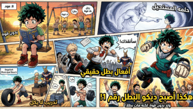 Izuku Midoriya بطلًا رغم أنه وُلد بدون قوة