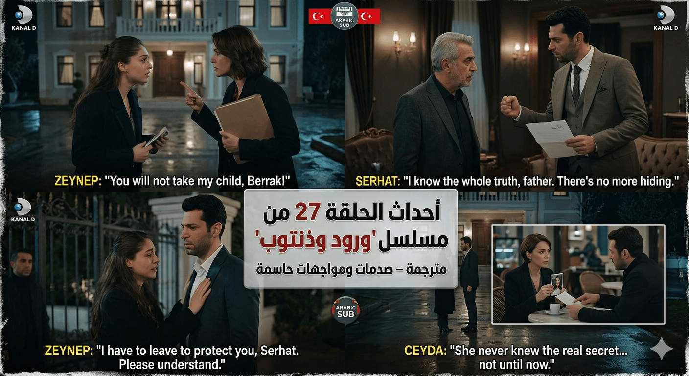 الحلقة 27 من مسلسل "ورود وذنوب"