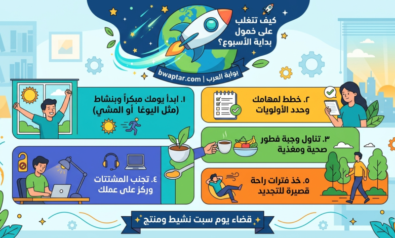 كيف تتغلب على خمول بداية الأسبوع
