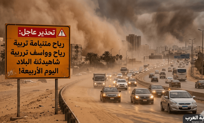 رياح نشطة وعواصف ترابية
