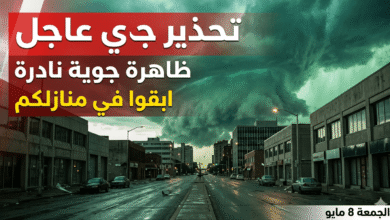 بيان عاجل بشأن طقس الجمعة 8 مايو والظاهرة الجوية النادرة في مصر