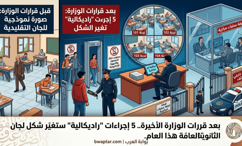 شكل لجان الثانوية العامة هذا العام
