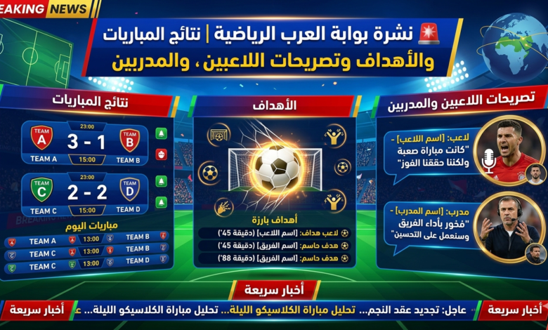 تصريحات اللاعبين والمدربين