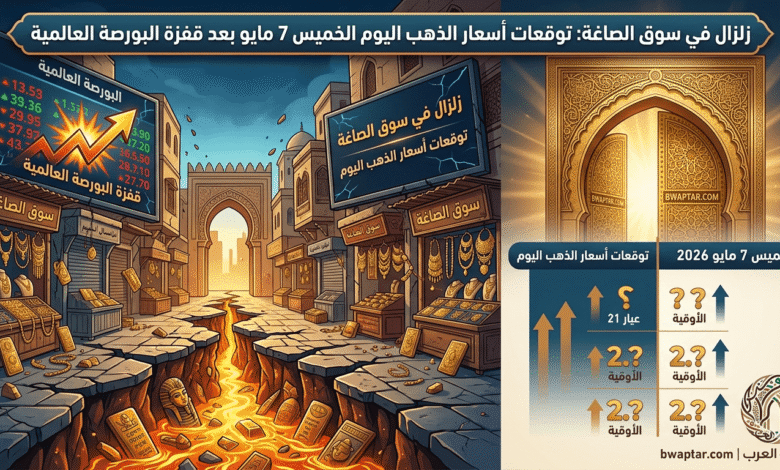 زلزال في سوق الصاغة