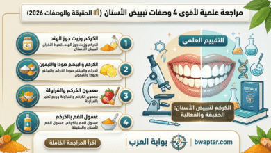 تبييض الأسنان بالكركم (الحقيقة والوصفات 2026)