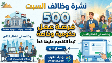 فرصة عمل حكومية وخاصة