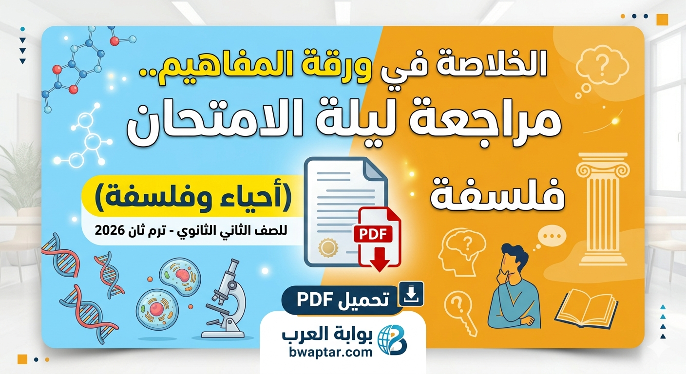 الخلاصة في ورقة المفاهيم