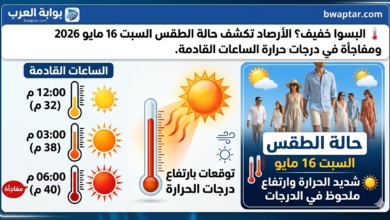الأرصاد تكشف حالة الطقس
