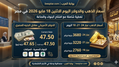 الذهب والدولار اليوم