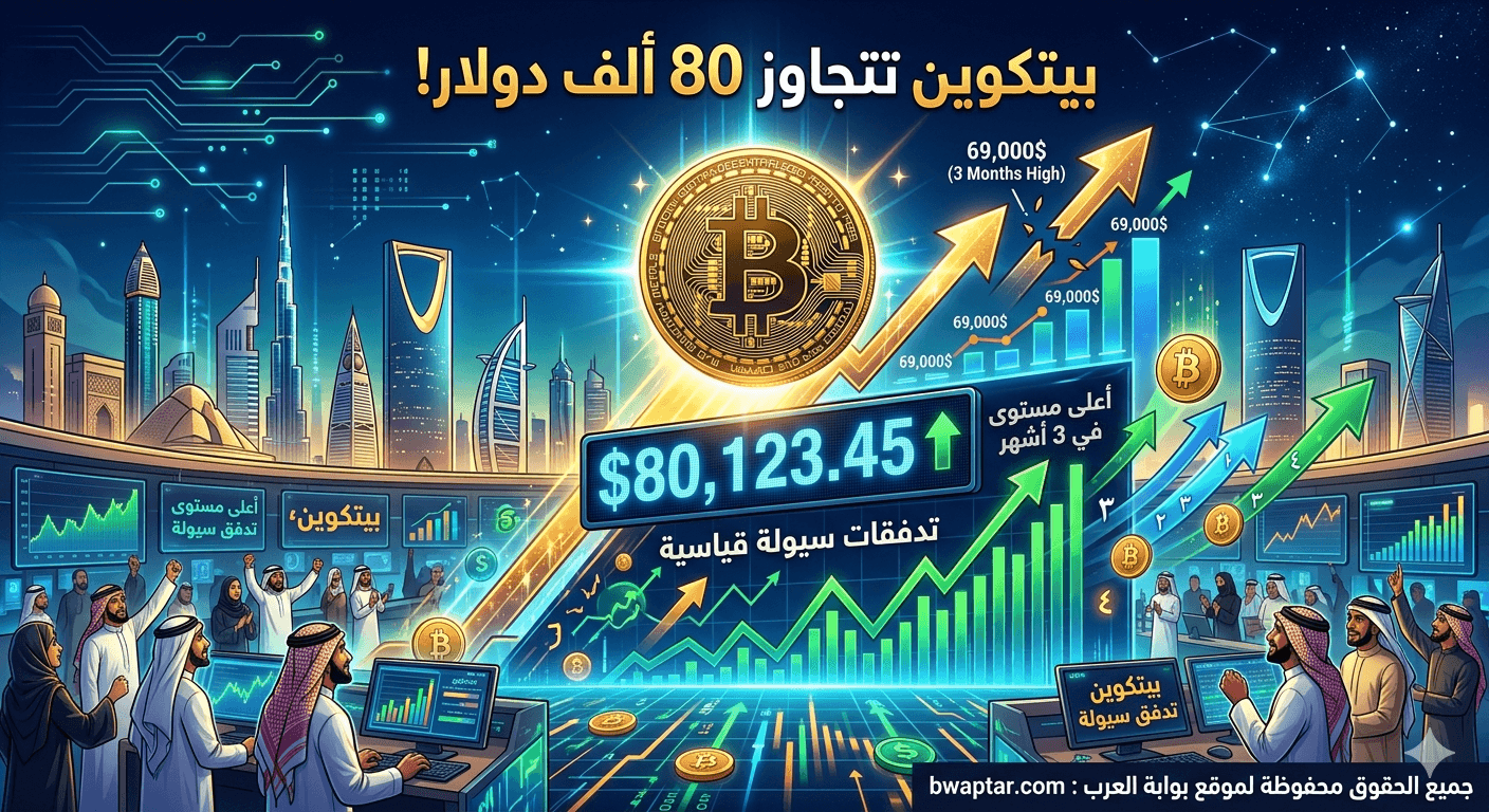 بيتكوين أعلى مستوى في 3 أشهر