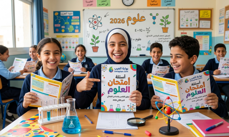 أسئلة امتحان العلوم لعام 2026
