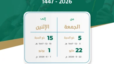 عيد الأضحى 2026 السعودية