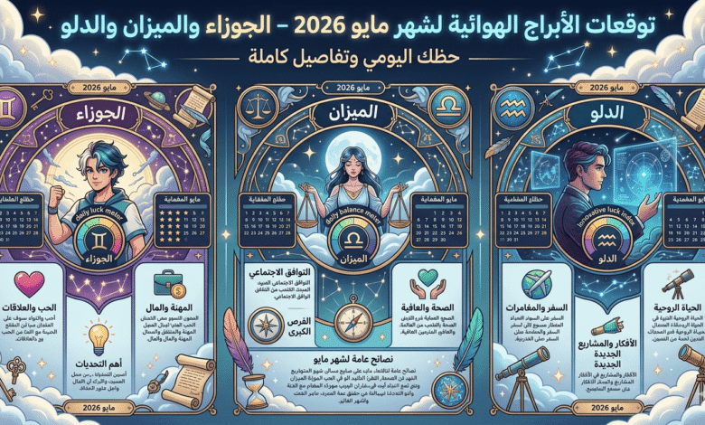الأبراج الهوائية لشهر مايو