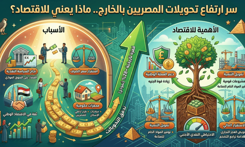 تحويلات المغتربين في مصر, أثر تحويلات المغتربين على الاقتصاد