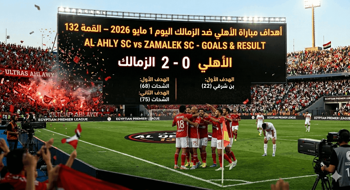 مباراة الأهلي ضد الزمالك اليوم