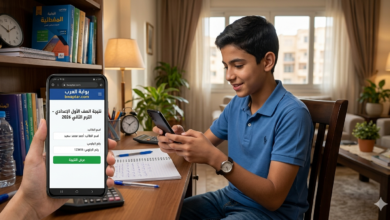 طالب يبحث عن نتيجة الصف الأول الاعدادي