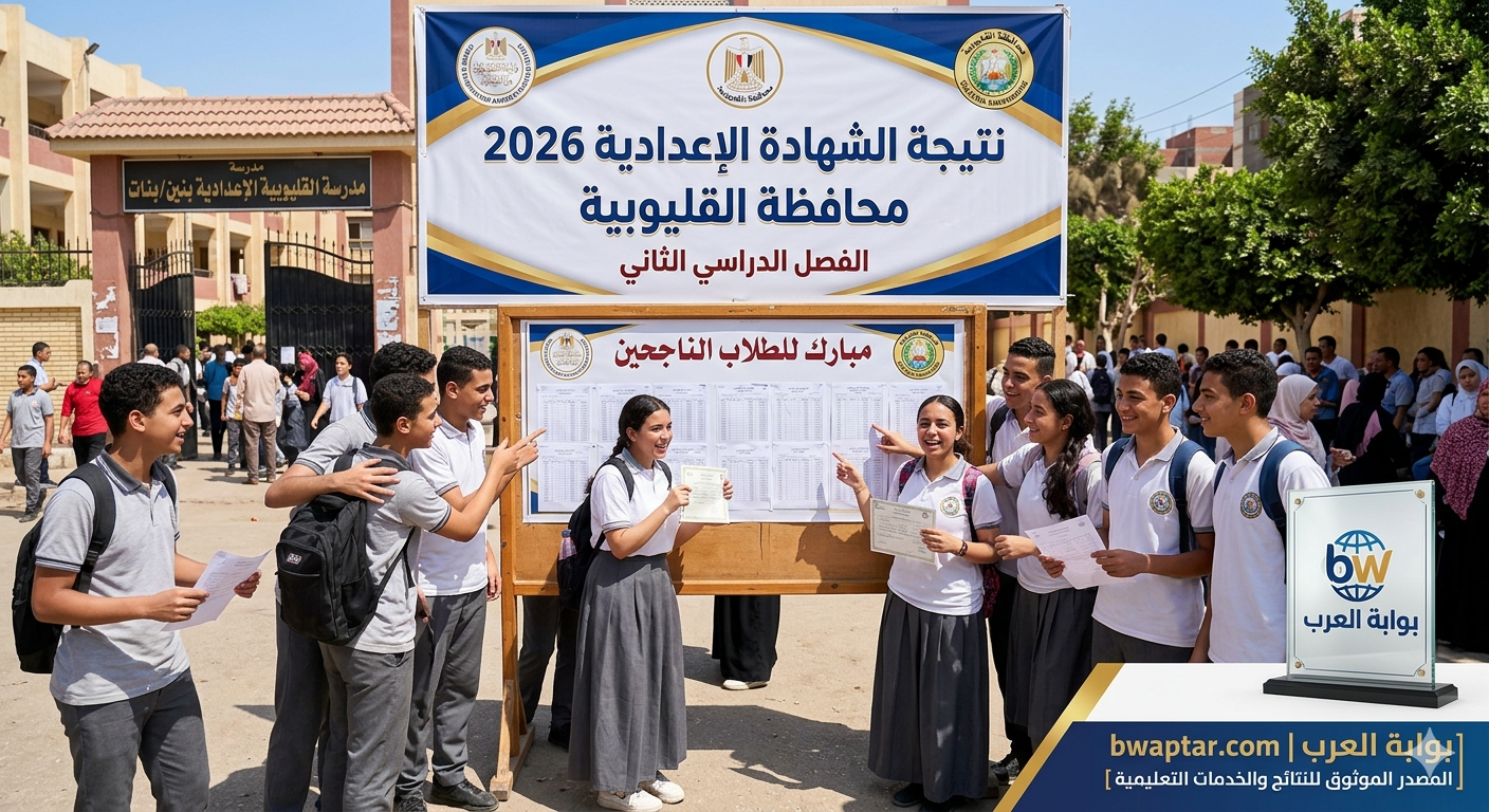 نتيجة محافظة القليوبية (الترم الثاني)