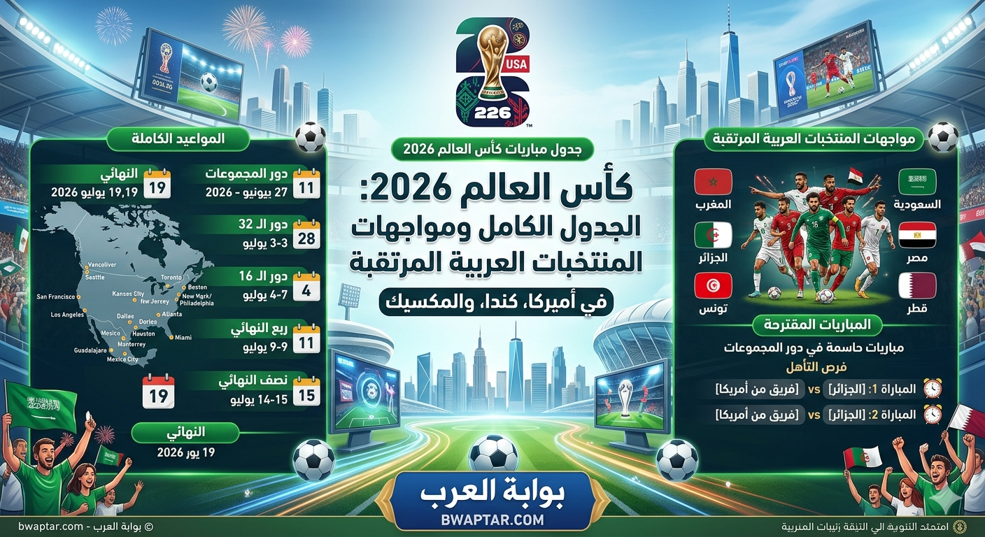 مباريات كأس العالم 2026