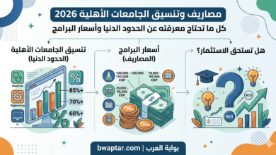 الحدود الدنيا وأسعار البرامج