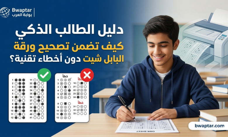 ورقة البابل شيت