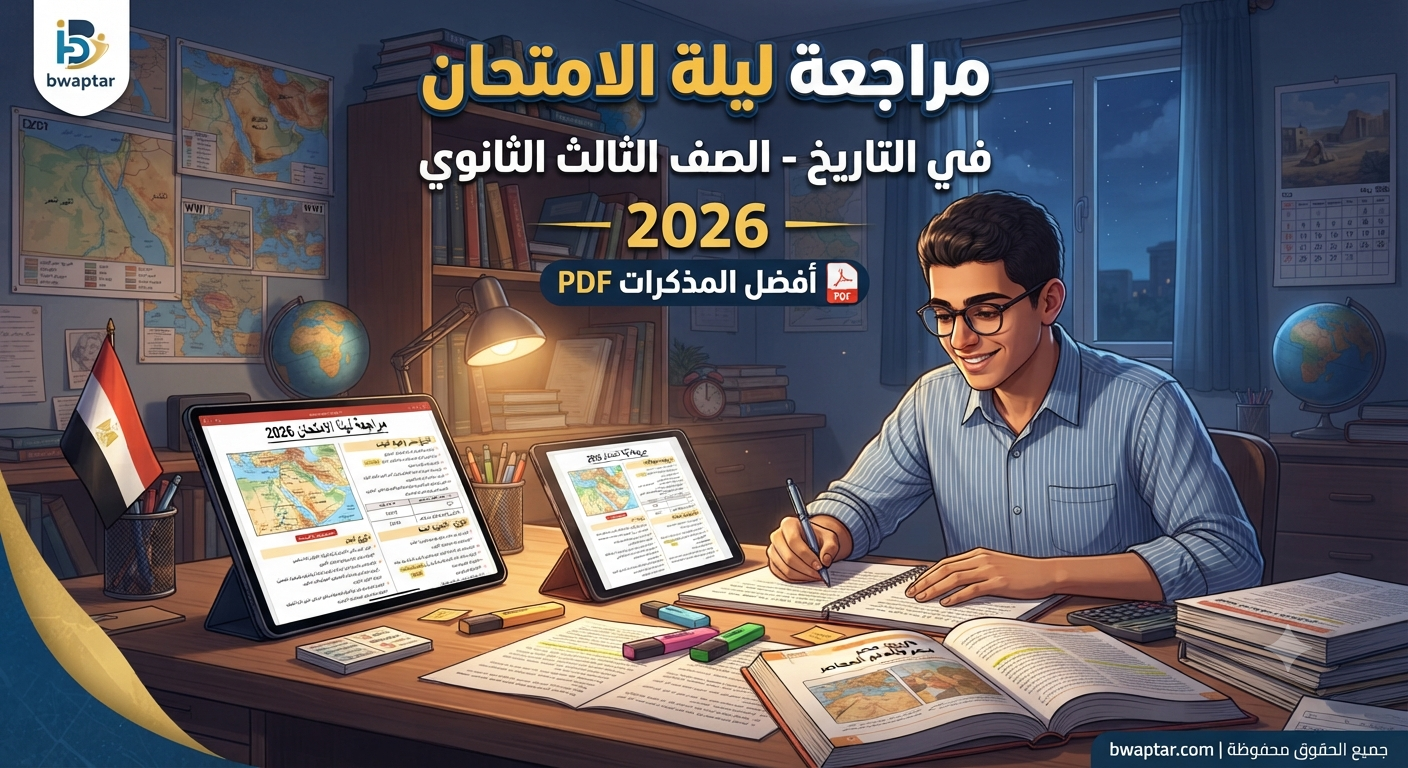 التاريخ للثانوية العامة