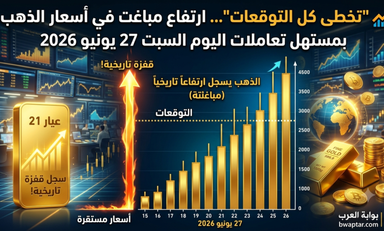 الذهب عيار 21 يسجل قفزة تاريخية