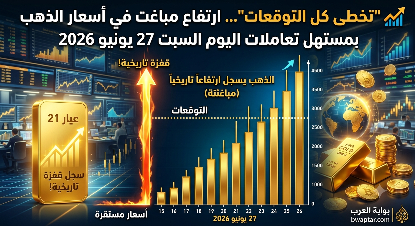 الذهب عيار 21 يسجل قفزة تاريخية